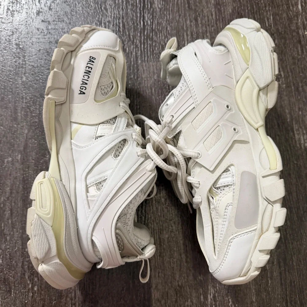 Balenciaga Track Sneakers Womens 36‎ White Chunky Mesh Designer Trainers